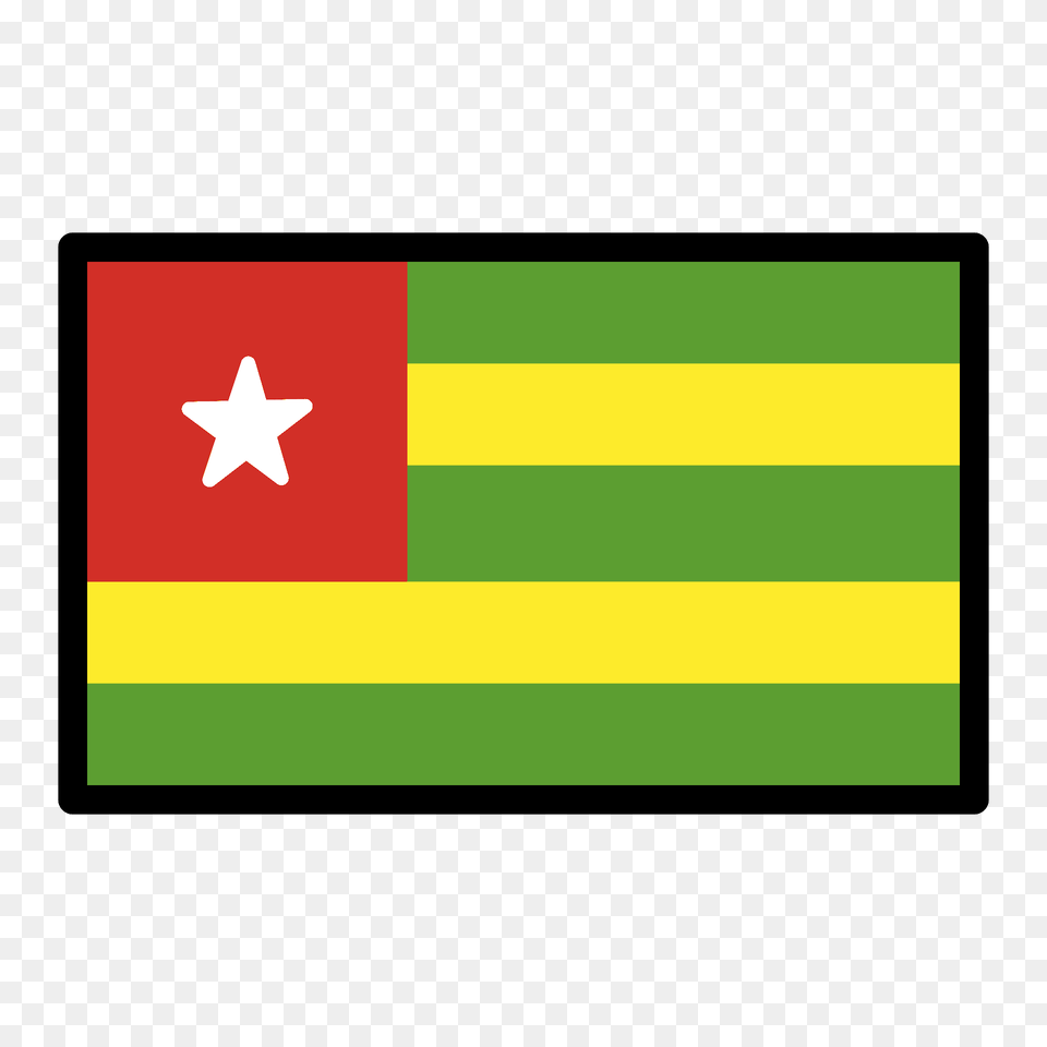 Togo Flag Emoji Clipart, Star Symbol, Symbol Free Png Download