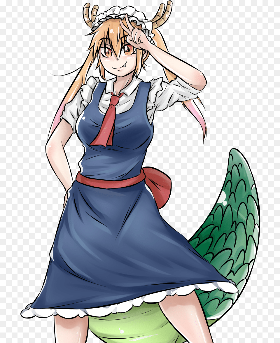 Tohru From Miss Kobayashis Dragon Maid Fictional Character, Adult, Publication, Person, Female Free Transparent Png