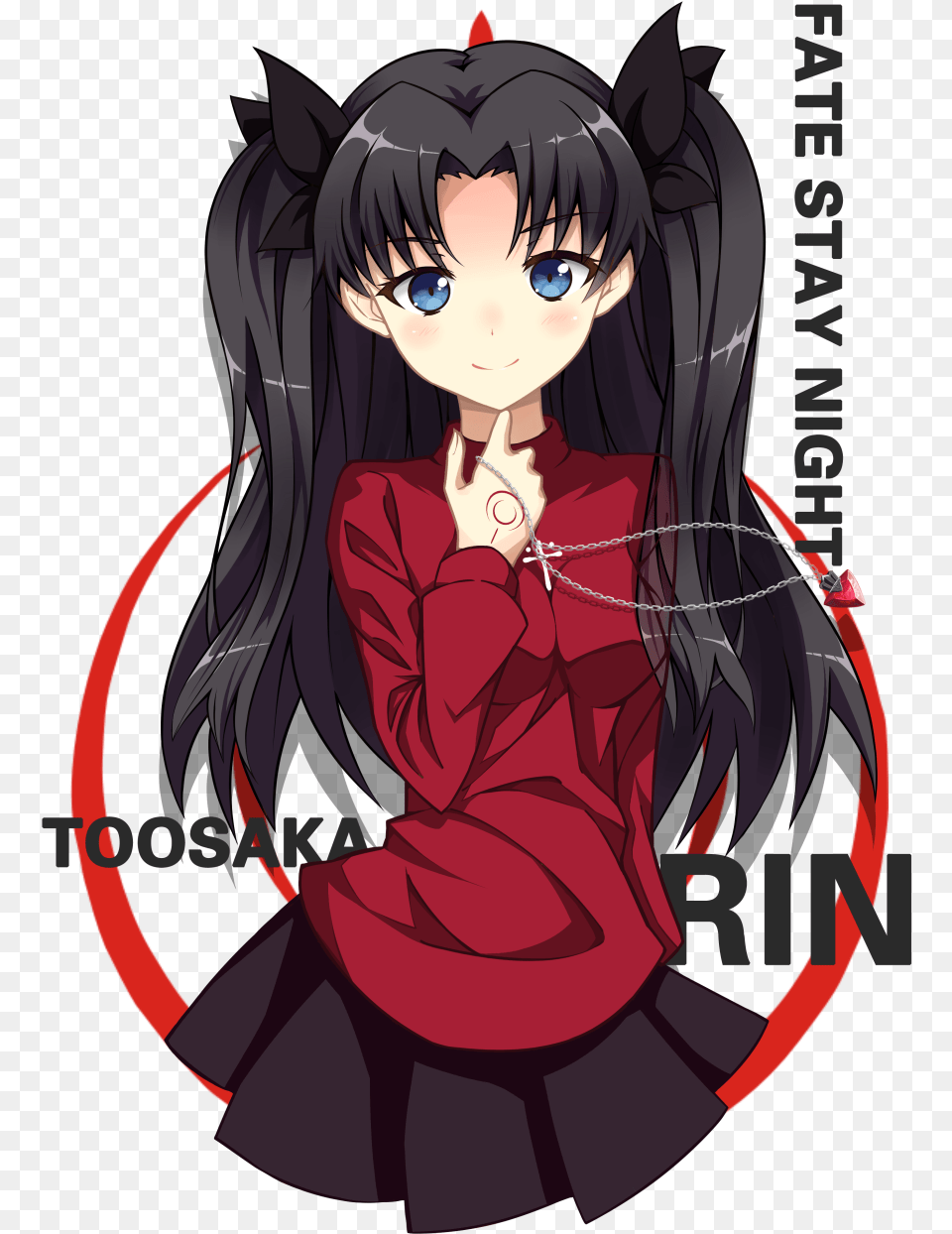 Tohsaka Rinfatefate Srsanimeanime Anime, Publication, Book, Comics, Adult Png Image