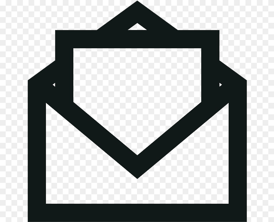 Toicon Icon Lines And Angles Open Mail Vector Png