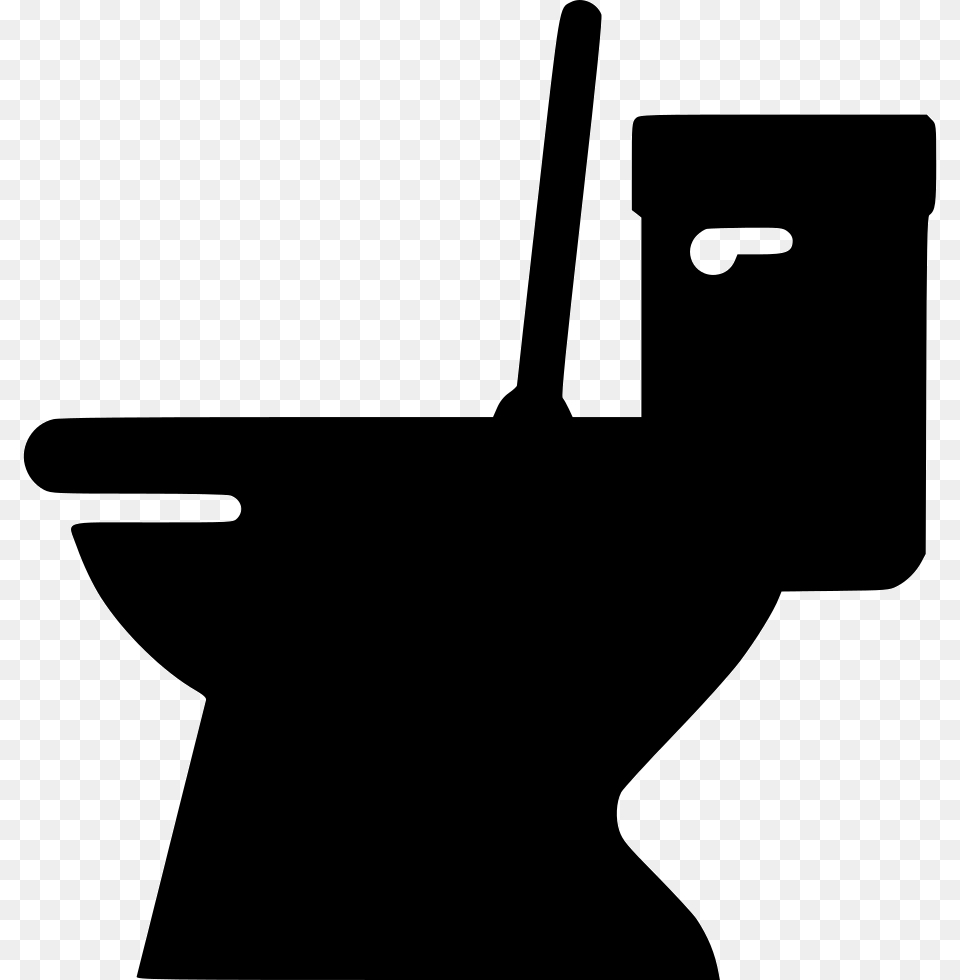 Toilet, Silhouette, Firearm, Weapon, Stencil Png