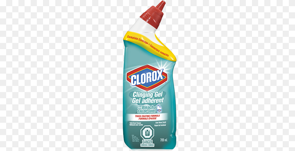 Toilet Bowl Cleaner Clinging Gel With Bleach, Bottle, Cosmetics, Sunscreen, Food Free Transparent Png