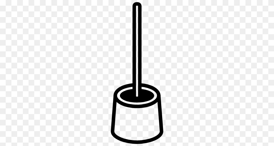 Toilet Brush, Gray Png