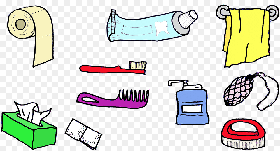 Toilet Cartoon, Brush, Device, Tool, Face Png Image