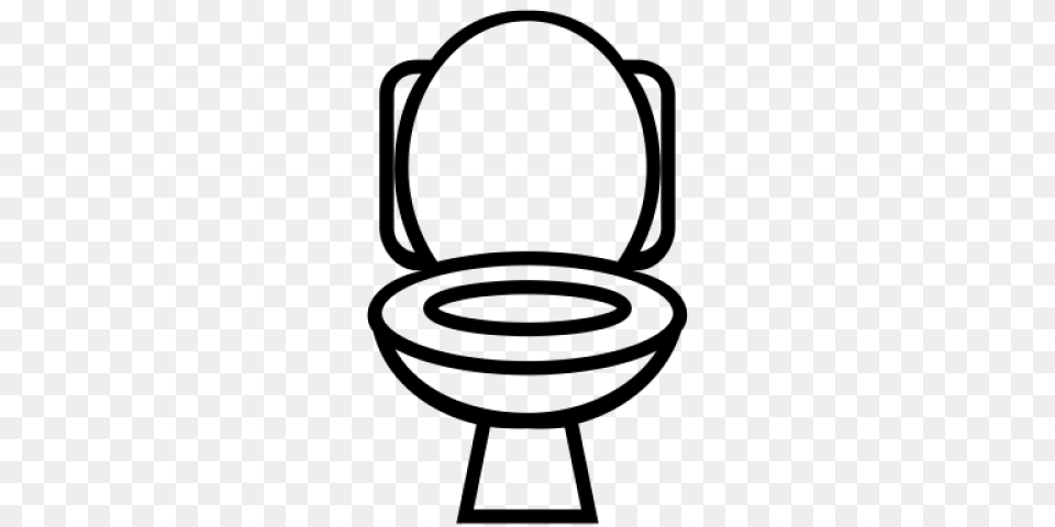 Toilet Clipart, Gray Png Image