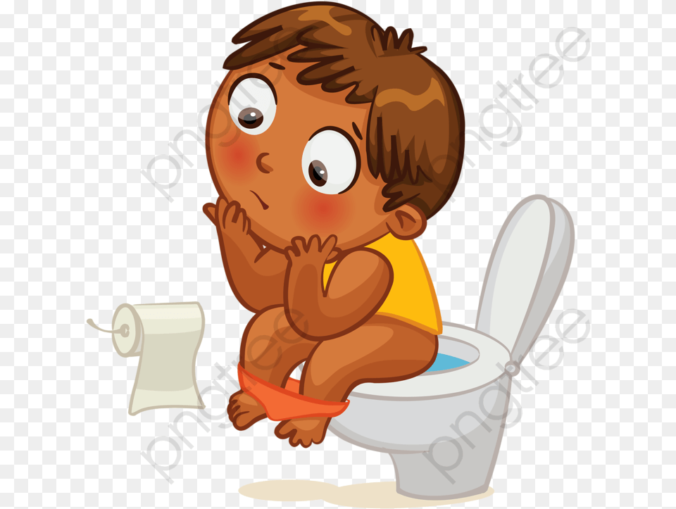 Toilet Clipart Black And White Kids Potty Clipart, Indoors, Bathroom, Room, Person Png