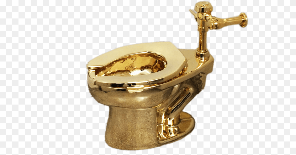 Toilet Gold, Bronze, Indoors, Bathroom, Room Free Png Download