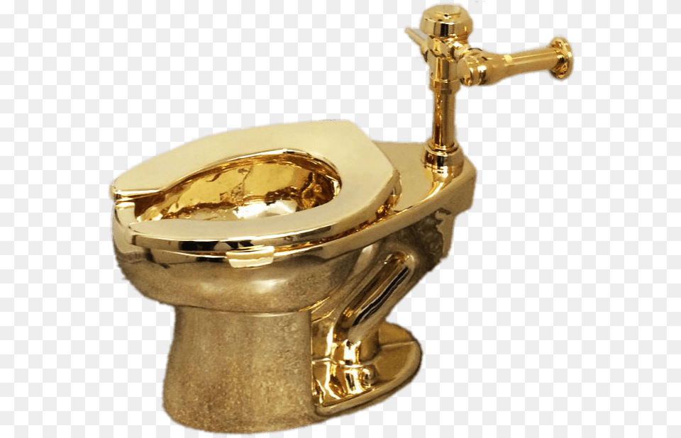 Toilet Gold Stickpng Hang Fung Gold Toilet, Bronze, Indoors, Sink, Sink Faucet Free Transparent Png