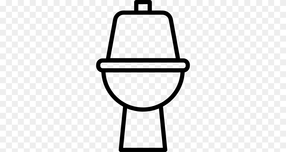 Toilet Icon, Gray Png Image