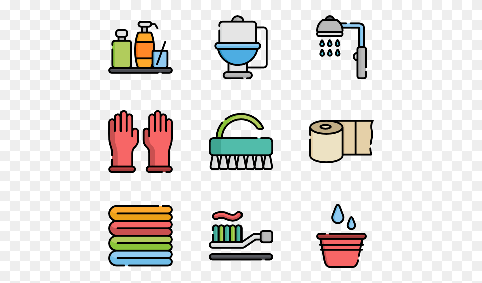 Toilet Icons, Cutlery, Brush, Device, Tool Png Image