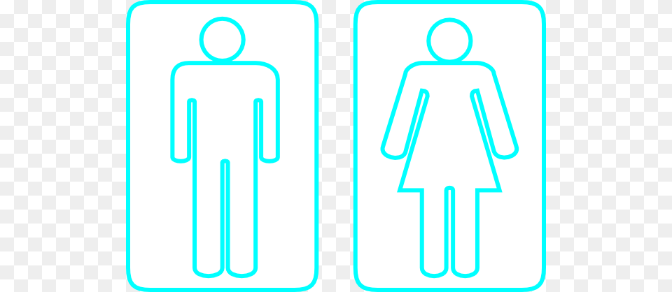 Toilet Outline Cyan Clip Art, Sign, Symbol, Road Sign Png Image