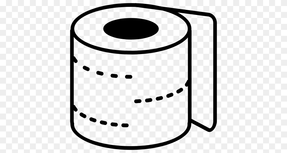 Toilet Paper Lavatory Paper Paper Toilet Icon, Gray Free Transparent Png