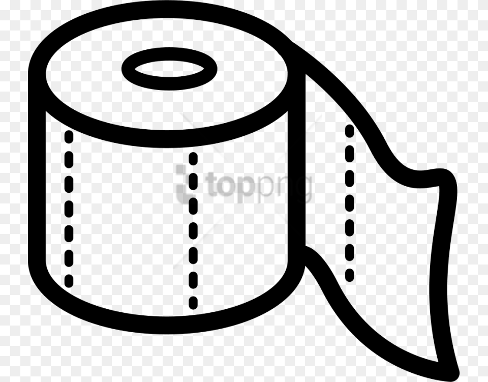 Toilet Paper Outline Image With Transparent Clipart Toilet Paper, Towel Free Png Download