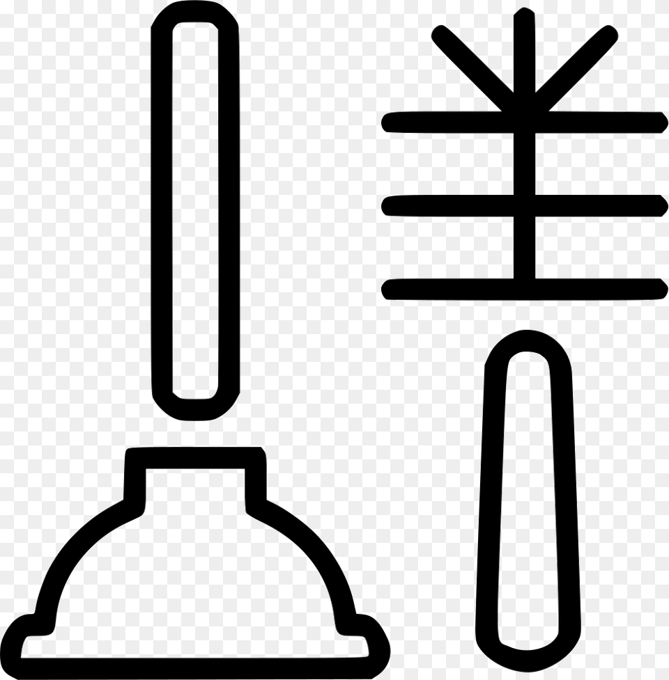 Toilet Plunger, Cross, Symbol Free Transparent Png