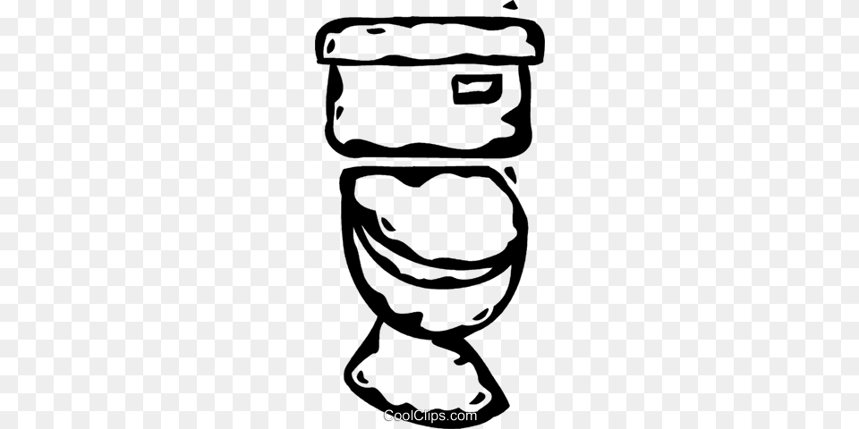 Toilet Royalty Vector Clip Art Illustration, Jar, Stencil, Smoke Pipe Png Image