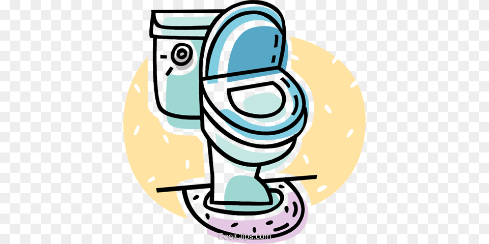 Toilet Royalty Vector Clip Art Illustration, Indoors, Ammunition, Grenade, Weapon Free Png