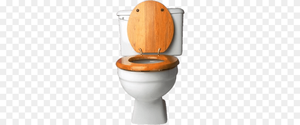 Toilet With Wooden Seat, Indoors, Bathroom, Room, Potty Png