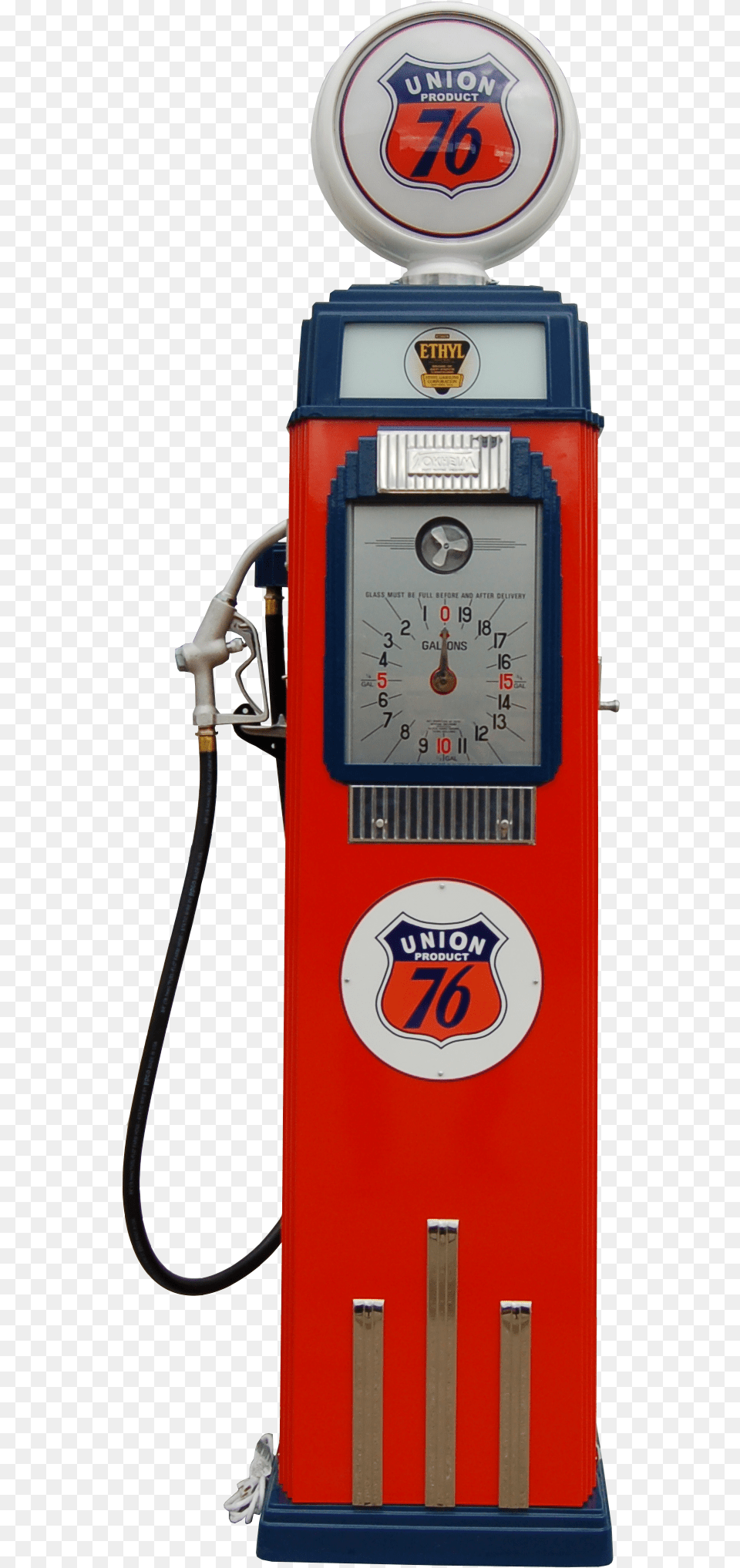 Tokheim 36b Clock Face Pump Orange Amp Blue Gas Pump, Gas Pump, Machine Png