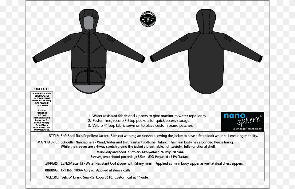 Tokidoki Ninja Tech Jacket Jacket, Clothing, Coat, Sweatshirt, Sweater Free Png Download
