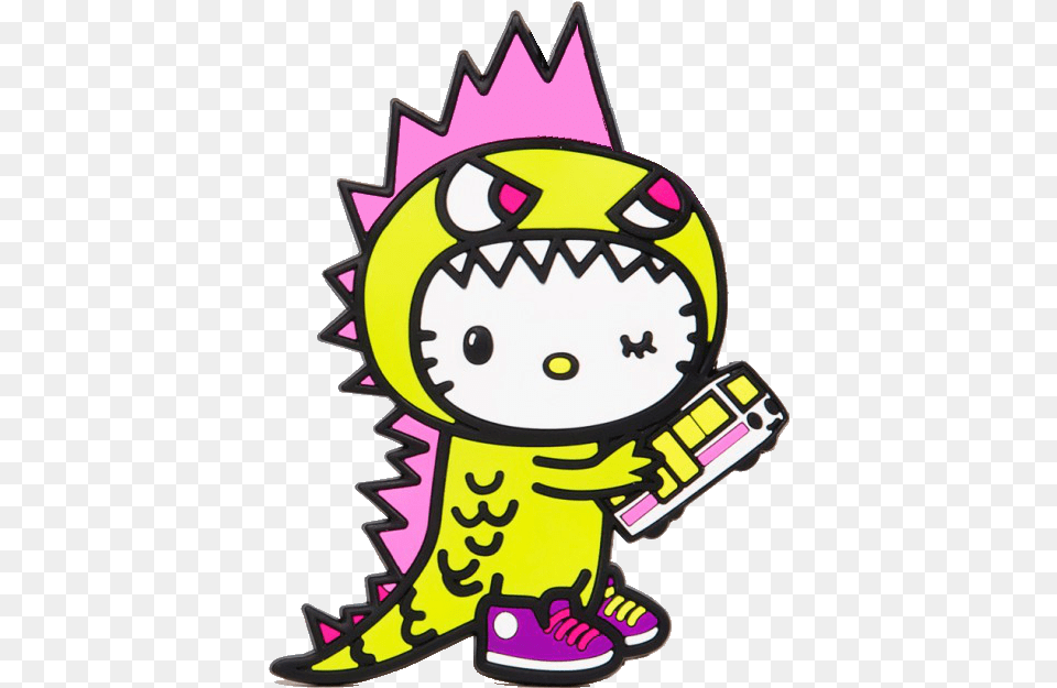 Tokidoki X Sanrio By Slitkitten Hello Kitty Tokidoki, Sticker, Purple, Dynamite, Weapon Png