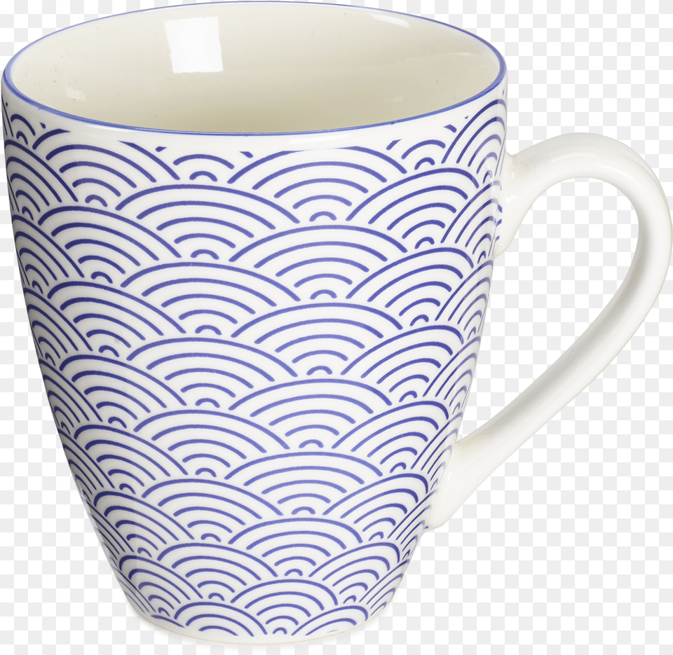 Tokyo Design Studio Nippon Blue Waves Mug Download, Art, Cup, Porcelain, Pottery Free Png