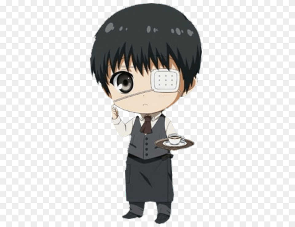 Tokyo Ghoul Kaneki Chibi, Book, Comics, Publication, Baby Png Image