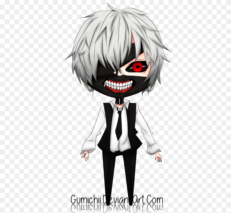 Tokyo Ghoul Kaneki Chibi, Book, Comics, Publication, Woman Png Image