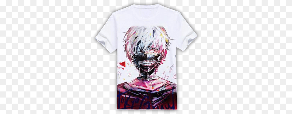 Tokyo Ghoul Ken Kaneki Colors Shirt U2013 Anime Cafe Tokyo Ghoul Ending 1, Book, Clothing, Comics, Publication Free Transparent Png