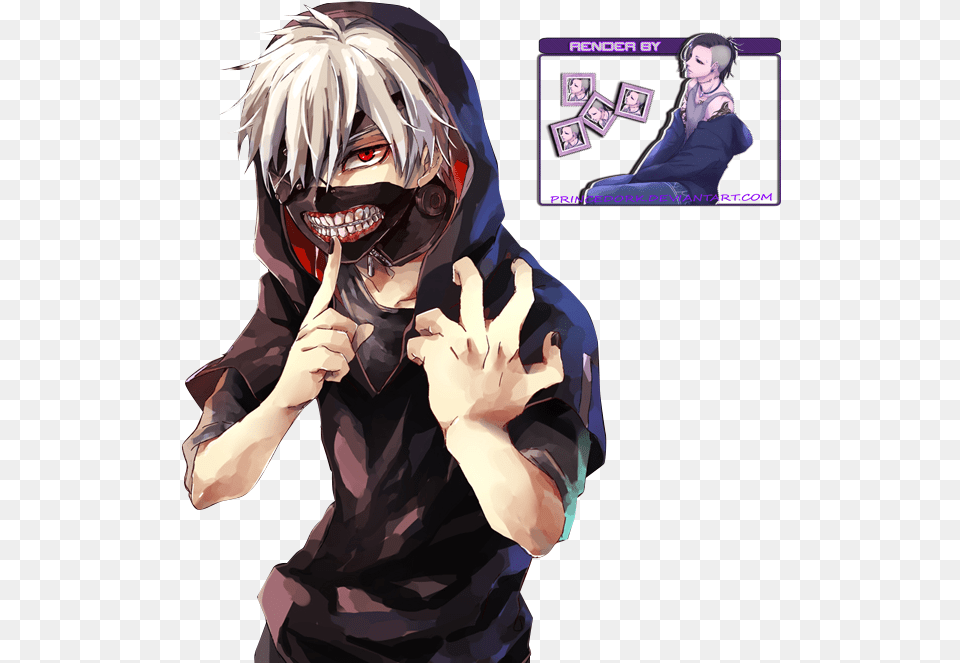 Tokyo Ghoul Ken Render, Book, Comics, Publication, Adult Free Png Download