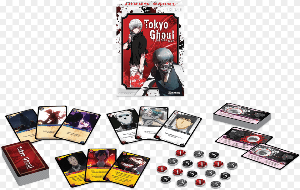 Tokyo Ghoul Logo Card Game Anime Tokyo Ghoul, Book, Publication, Adult, Person Free Transparent Png