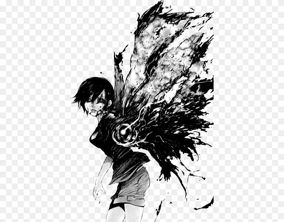 Tokyo Ghoul Manga Art, Person, Face, Head, Adult Free Transparent Png