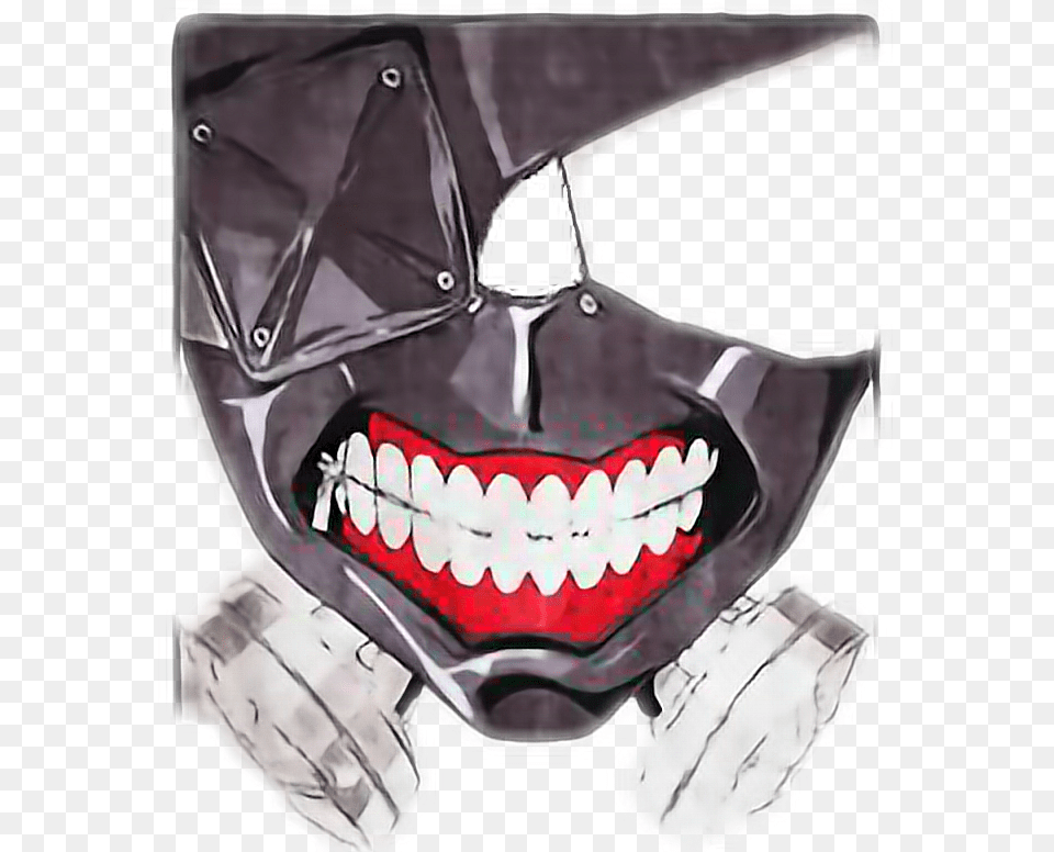 Tokyo Ghoul Mask Clip Art Royalty Body Part, Mouth, Person, Teeth Free Png Download