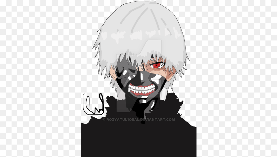 Tokyo Ghoul Mask Tokyo Ghoul Mask Clipart, Book, Comics, Publication, Adult Free Png Download