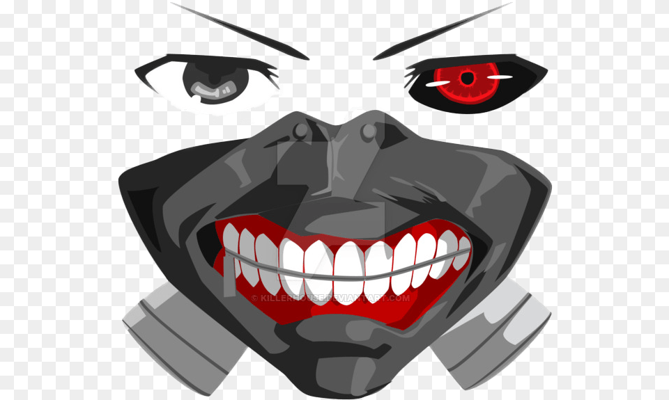 Tokyo Ghoul Masks Kaneki Ken Mask, Body Part, Mouth, Person, Teeth Free Transparent Png