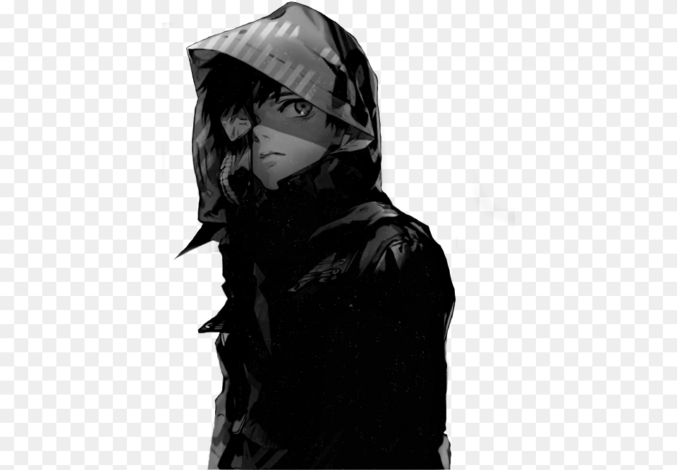 Tokyo Ghoul Gif, Hood, Clothing, Person, Adult Free Transparent Png