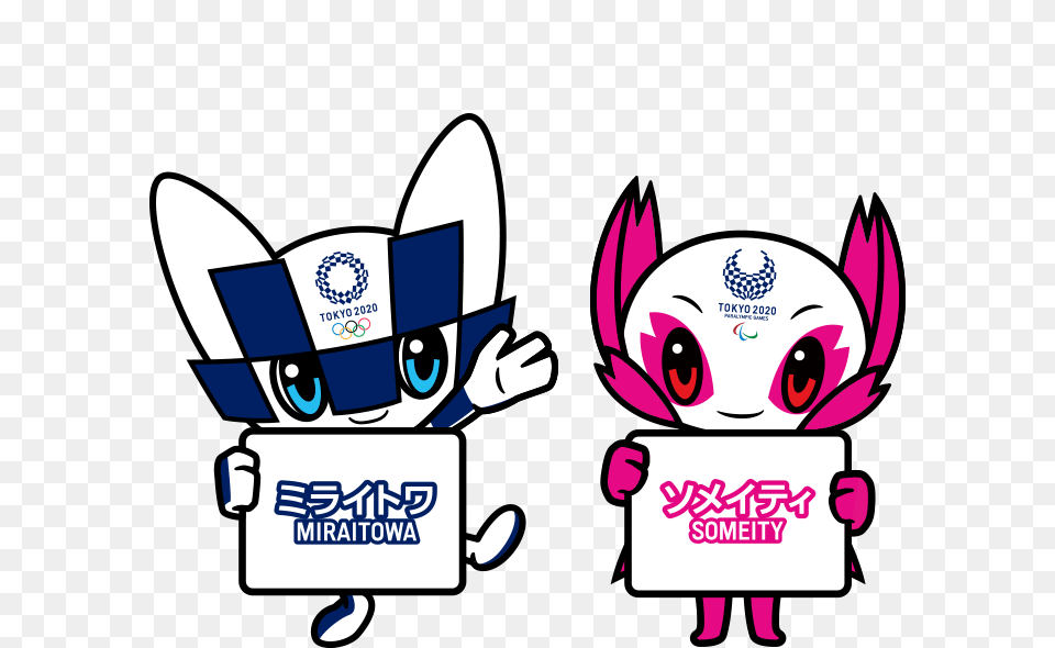 Tokyo Mascots The Tokyo Organising Committee Of The Olympic, Book, Comics, Publication, Sticker Png Image