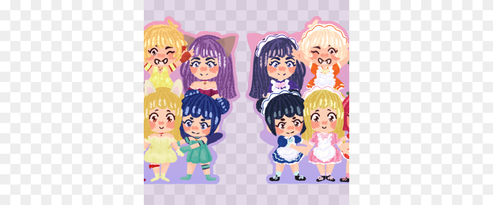 Tokyo Mew Mew Group Charm Tokyo Mew Mew, Publication, Book, Comics, Baby Free Transparent Png