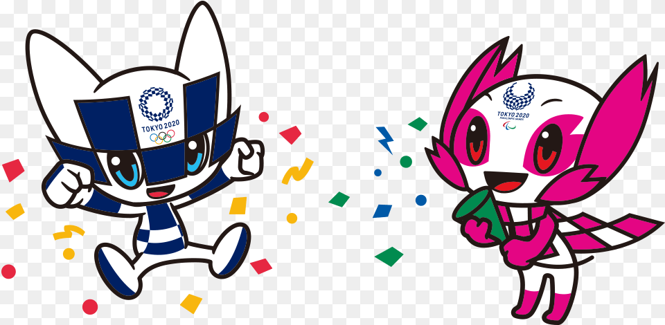 Tokyo Olympic Mascot, Purple Png Image