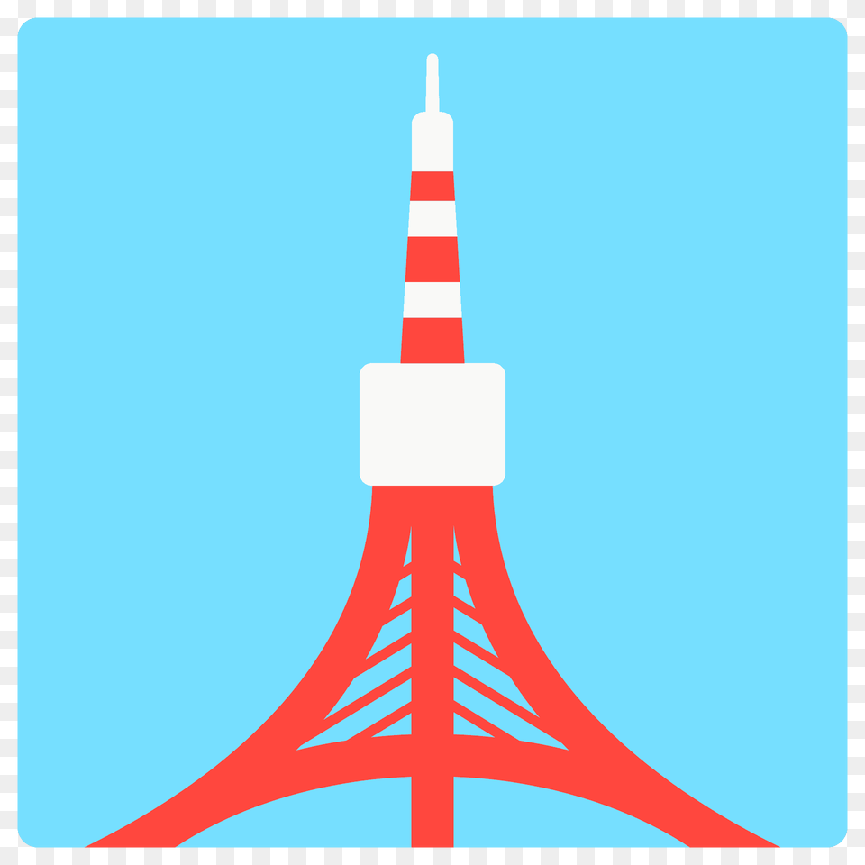 Tokyo Tower Emoji Clipart, Architecture, Building, Spire, City Png Image
