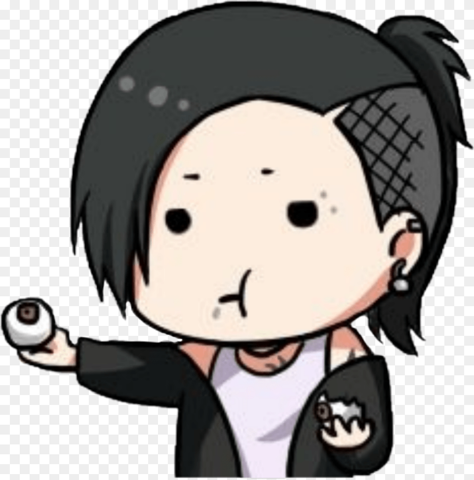 Tokyoghoul Sticker Chibi Uta Animecute Uta Chibi Tokyo Ghoul, Book, Comics, Publication, Baby Png