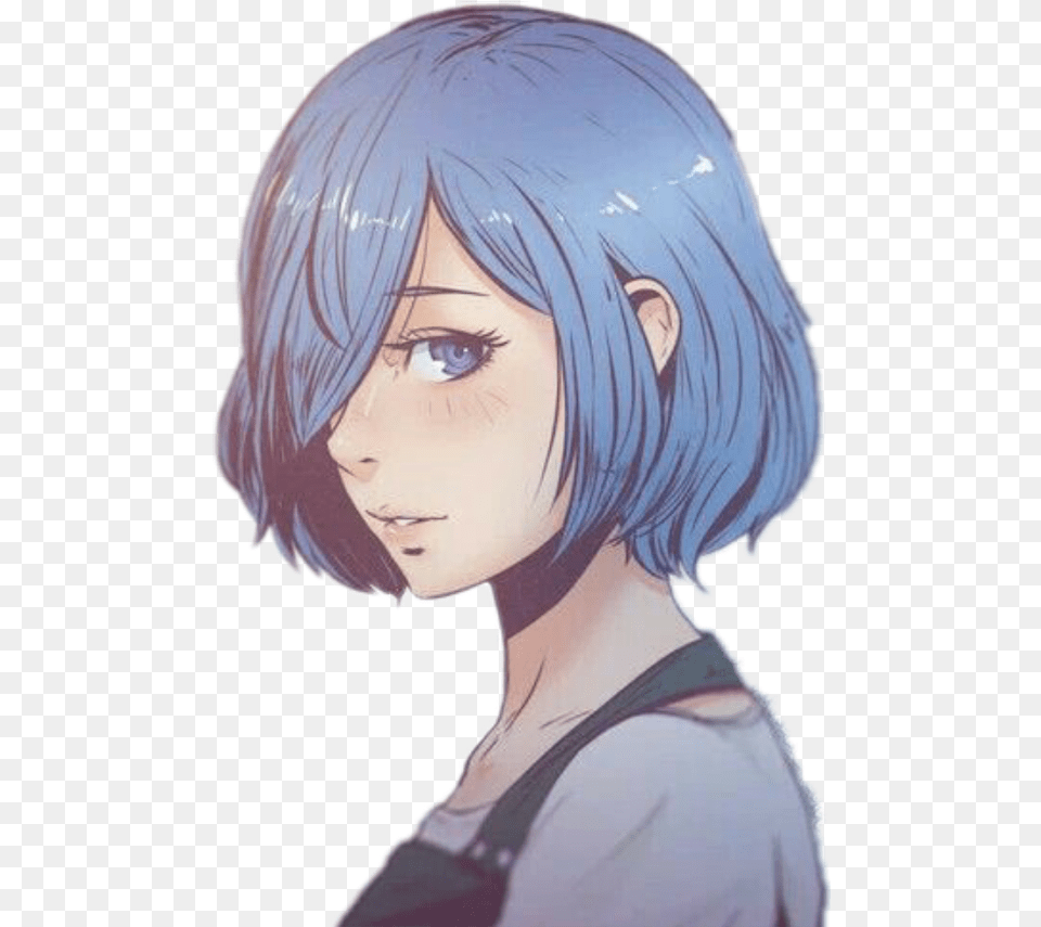 Tokyoghoul Tokyo Ghoul Tokyoghoulre Toukakirishima Anime Girl With Side Bangs, Adult, Publication, Person, Woman Free Png Download