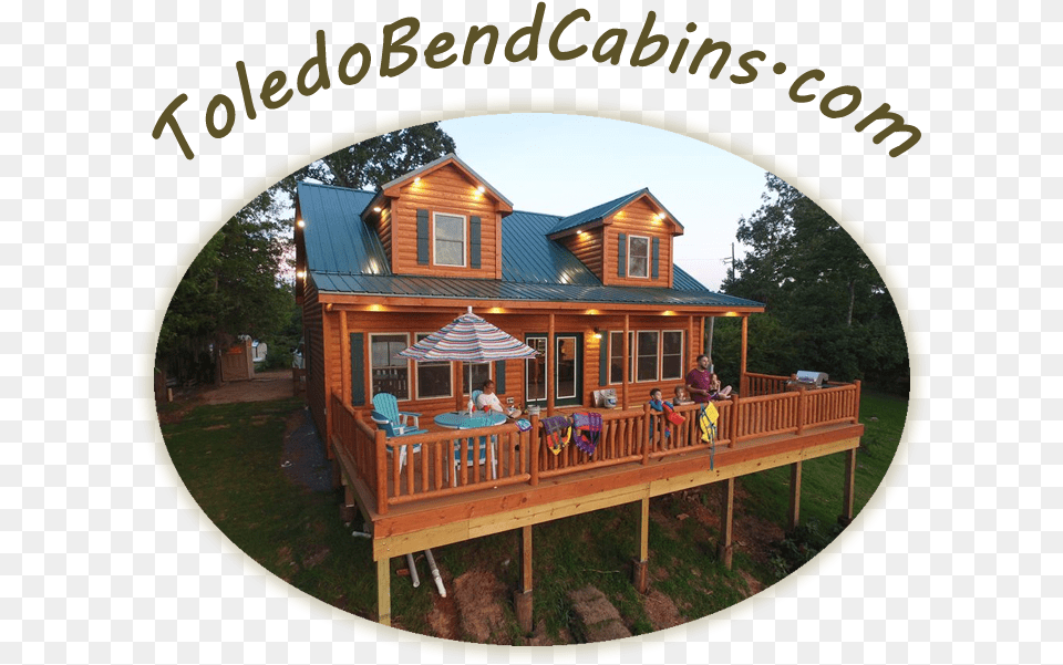 Toledo Bend Cabin Cottage, Architecture, Housing, House, Deck Free Png