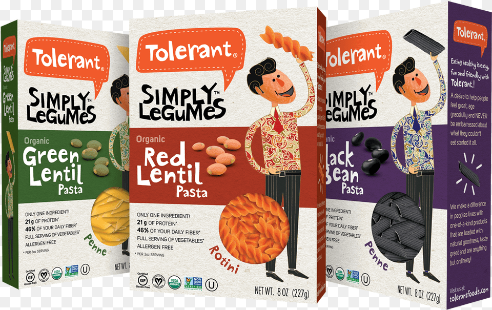 Tolerant Simply Legumes Made With One Simple Ingredient Brand Pasta, Advertisement, Poster, Adult, Wedding Free Png Download