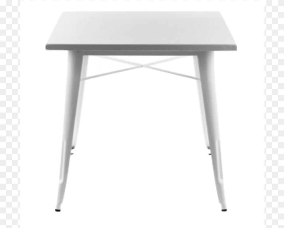 Tolix White Cafe Table End Table, Furniture, Desk Png Image