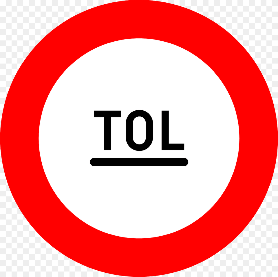Toll Sign In Belgium Clipart, Symbol, Road Sign Free Png