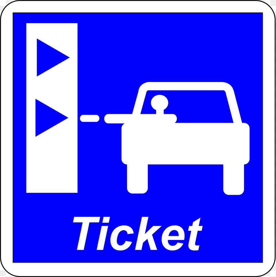 Toll Ticket Marking Point Clipart, Sign, Symbol Free Transparent Png