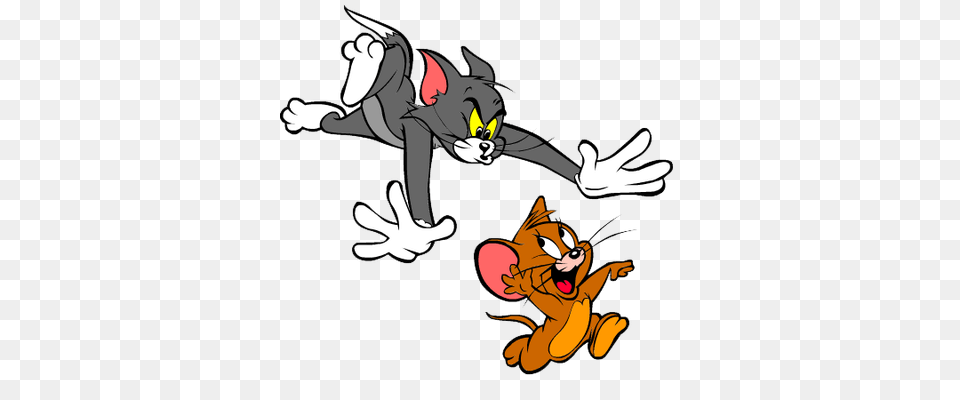Tom And Jerry Chase Transparent, Cartoon, Baby, Person, Animal Png