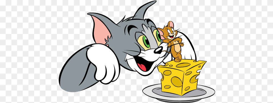 Tom And Jerry Cheese Tom And Jerry, Cartoon, Animal, Fish, Sea Life Png