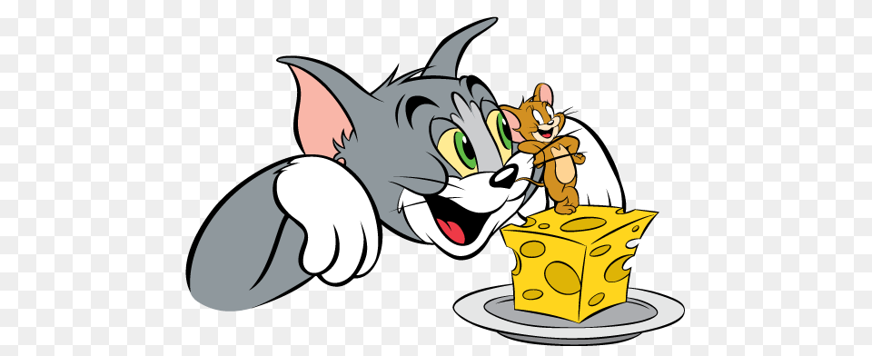 Tom And Jerry Cheese Transparent, Cartoon, Animal, Fish, Sea Life Free Png