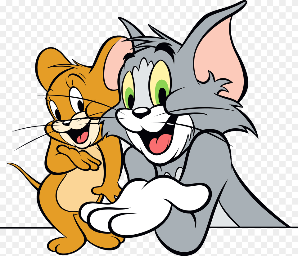 Tom And Jerry Happy Image Tom And Jerry, Cartoon, Book, Comics, Publication Free Png